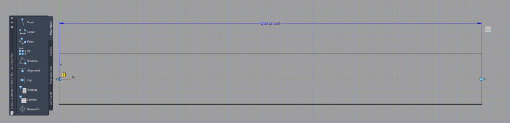 AutoCAD parametric block